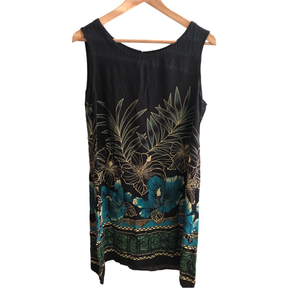 R&K Originals Dress Size 16 botanical print retro